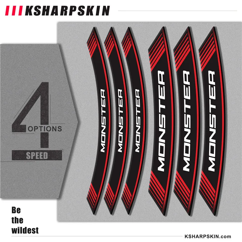 

Новая наклейка на мотоцикл, индивидуальная фотопленка, наклейка для DUCATI MONSTER