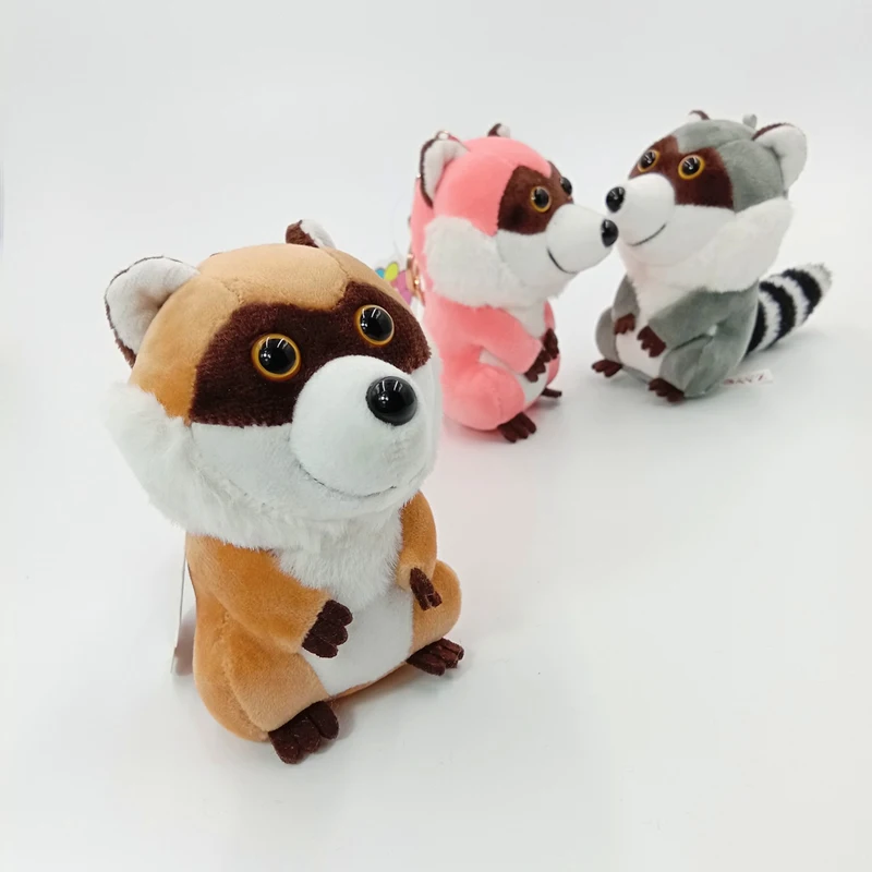 

Big Tail Raccoon Pendant Plush Toy Soft Cartoon Animal Squirrel Stuffed Doll Keychain Doll Backpack Bags Pendant Toys Best Gifts