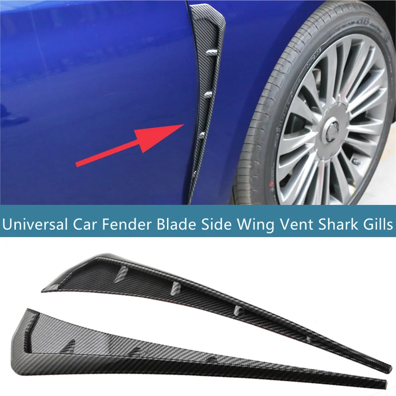 

Универсальный автомобильный маркер, наклейка для крыльев, боковые крылья, вентиляционные отверстия, воздушные крылья, 3D карбоновый вид для Honda, KIA, Audi, BMW