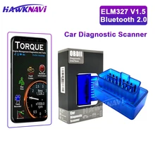 

Bluetooth V1.5 ELM327 OBD2 Car Diagnostic Tool Auto OBD Interface Scanner Code Reader Mini for Android Automotive DVD GPS Player