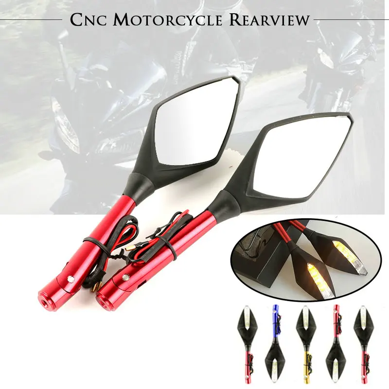 8 мм 10 CNC алюминиевое мотоциклетное зеркало Moto Accessoire БАР КОНЕЦ ЗАДНЕГО вида