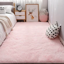 Nordic Living Room Carpet Bedroom Bedside Plush Carpet Coffee Table Rug Luxury Furry Baby Nursery Decor Floor Carpet tapis tanie tanio CN (pochodzenie) Pranie mechaniczne Pranie ręczne 100 akrylu Ręcznie pleciony Do hotelu Na biwak Podróży DOOR BATHROOM