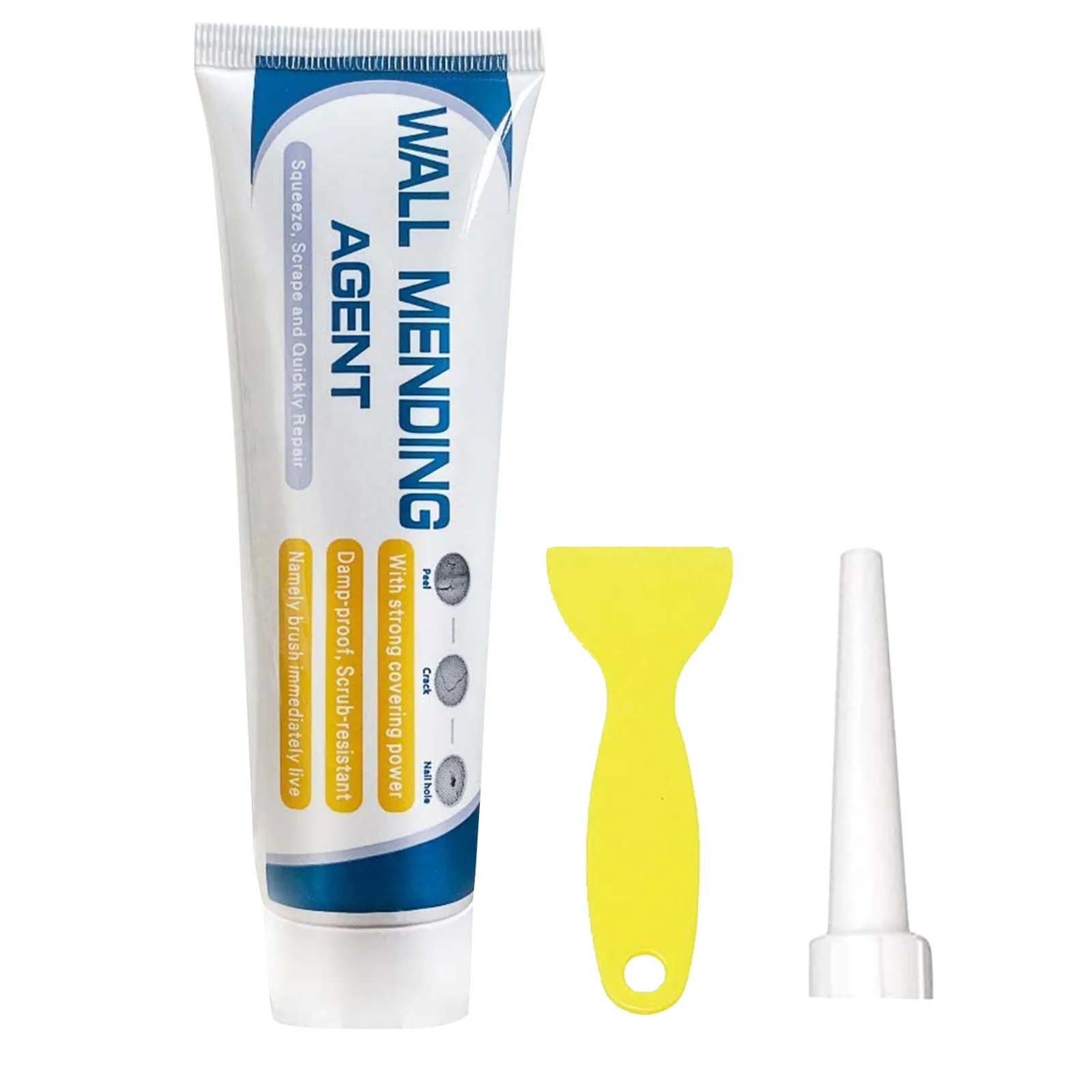 

Nail Wall Mending Agent Wall Repair Cream Wall Crack Repair Agent Walls Peeling Graffiti Gap Repair paste Nov 6th