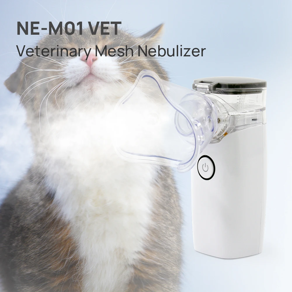 CONTEC VET Veterinary Handheld Portable Mesh Nebulizer Silent Ultrasonic Nebulizer NE-M01 VET