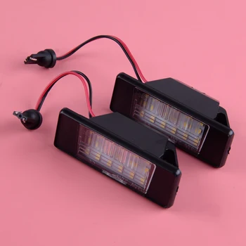 

DWCX 2PCS 12V 6000K LED Number License Plate Light Fit For Nissan Qashqai Patnfinder Juke Primera X-Trail