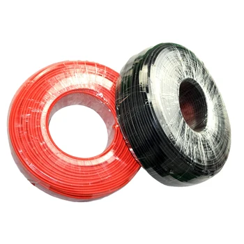 

100 Meters/Roll high performance 4mm² Solar Red or Black Pv Copper Cable Wire for choose 4mm² Solar Connector 12AWG PV Cable