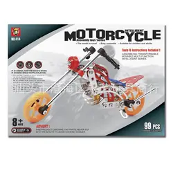 Продукт Железный Металл собранная модель мотоцикла DIY гайка разборка комбинация детская развивающая игрушка