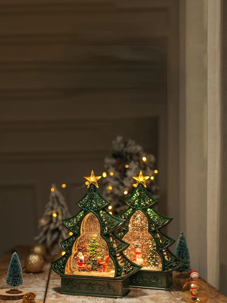 

Рождественский снежинка GY, дневной подарок на день рождения для девочек, музыкальная шкатулка, креативное украшение в виде дерева, шторма, фонаря