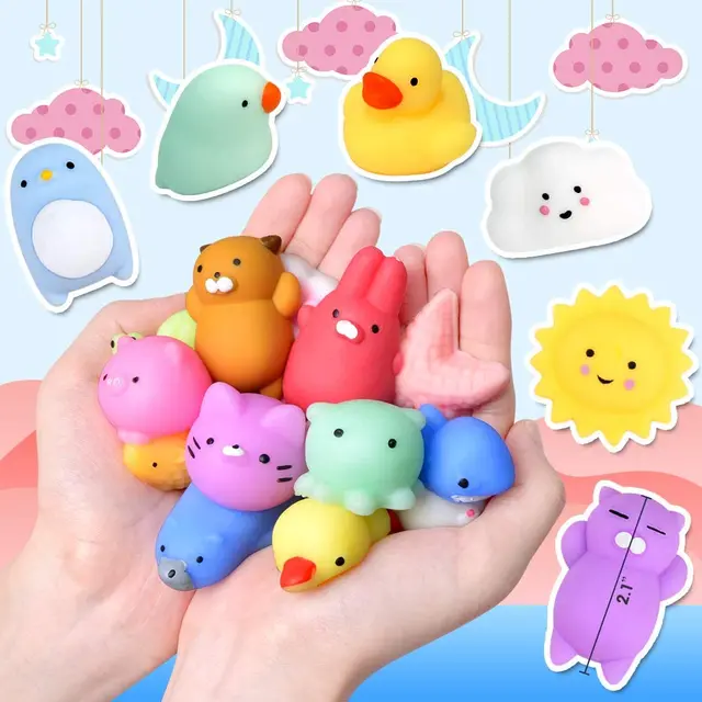 10Pcs Squishy Toy Cute Animal Antistress Ball Squeeze Mochi Rising Toys Abreact Soft Sticky Squishi Stress Relief Toys Gifts YJN 4