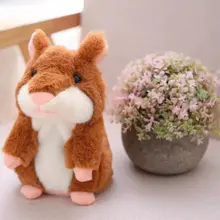 Jouets en peluche pour animaux domestiques, en forme de Hamster qui parle et qui marche, jouet électrique, cadeau pour enfants