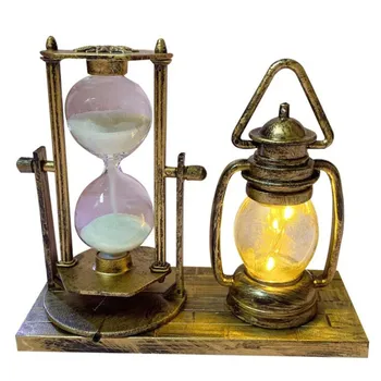 

Retro Kerosene Lamp LED Hourglass Decoration Gifts Room Craft Desk Decor Abajur Para Quarto Lamparas De Mesa Para El Dormitorio
