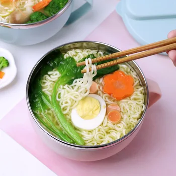 

Otaku with lid instant noodle bowl lunch box lunch box eat noodle bowl student packaging tableware instant noodle artifact
