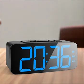 

New Alarm Clock Digital Snooze Table Clock |Wake Up Light Electronic Clock| 6-speed backlight adjustment|12/24 hour conversion|