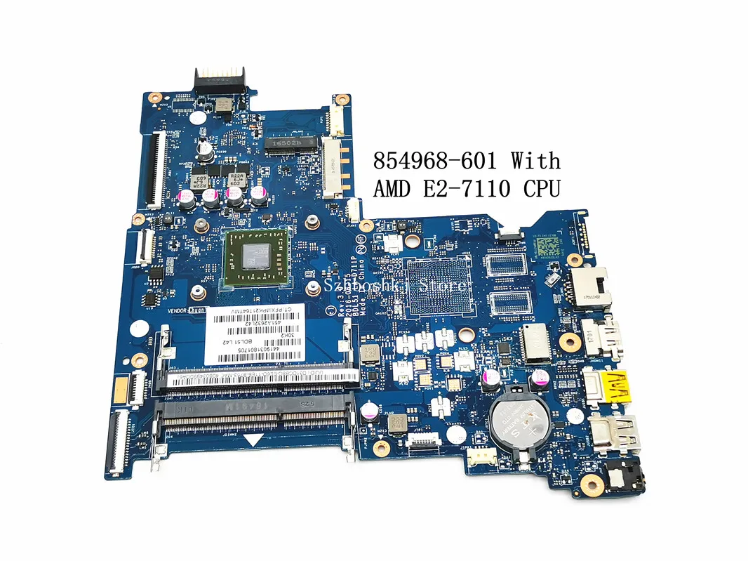 BDL51 LA-D711P 854968-601 MOTHERBOARD UMA E2-7110 WIN For HP NOTEBOOK 15-BA 255 G5 854968-501 854968-001 LAPTOP | Компьютеры и офис