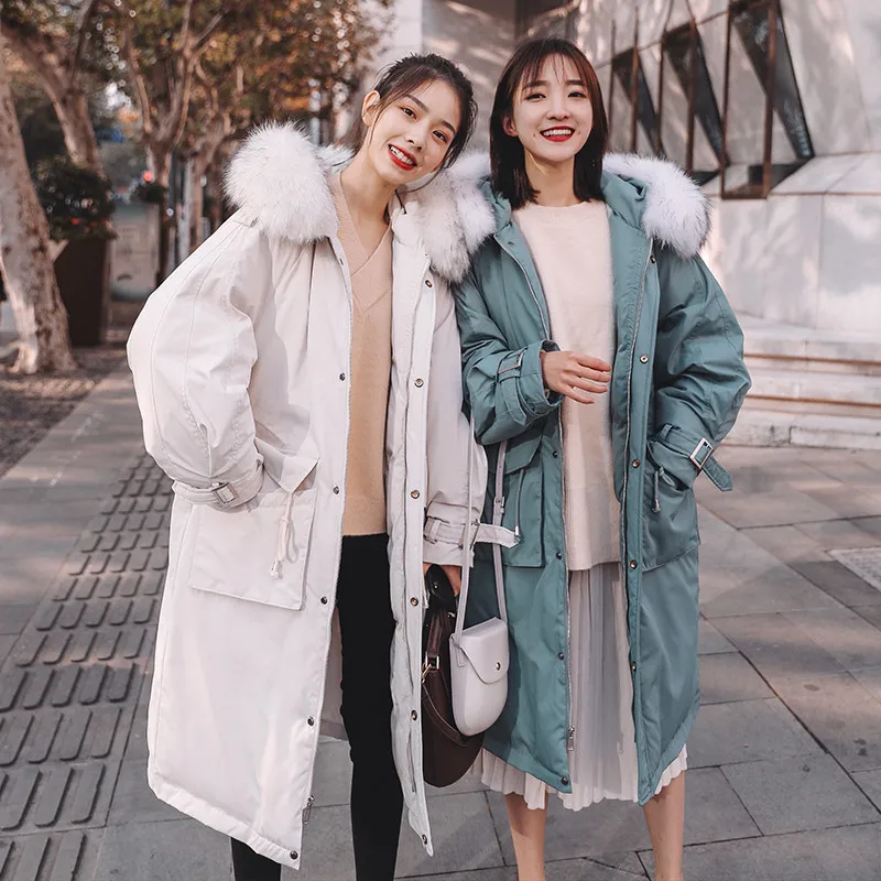 

Down Jacket Cotton-padded Clothes Women's Mid-length 2019 New Style Cotton-padded Jacket Korean-style Loose-Fit Women's Winter C