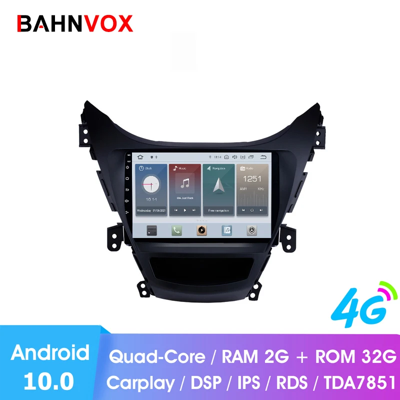 9 &quotandroid 10 0 RAM2G Автомобильный gps dvd-плеер для HYUNDAI Elantra 2011 2013 автомобильный Радио