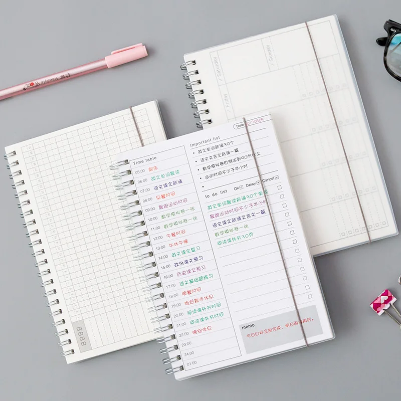 Блокнот Bullet Journal Средний крафт сетка Dot пустой ежедневник еженедельник книга управление временем планировщик школьные принадлежности подарок