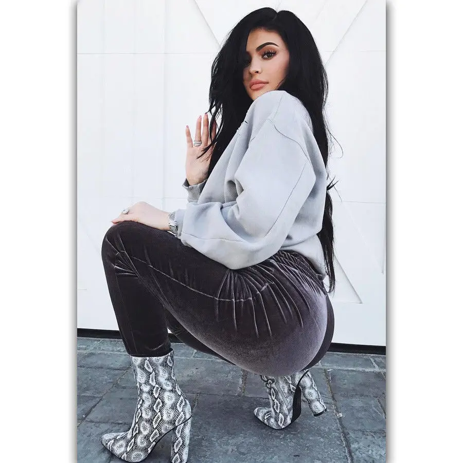 New Kylie Jenner Beauty Actress Singer-Silk Art Poster Wall Sicker Decoration Gift