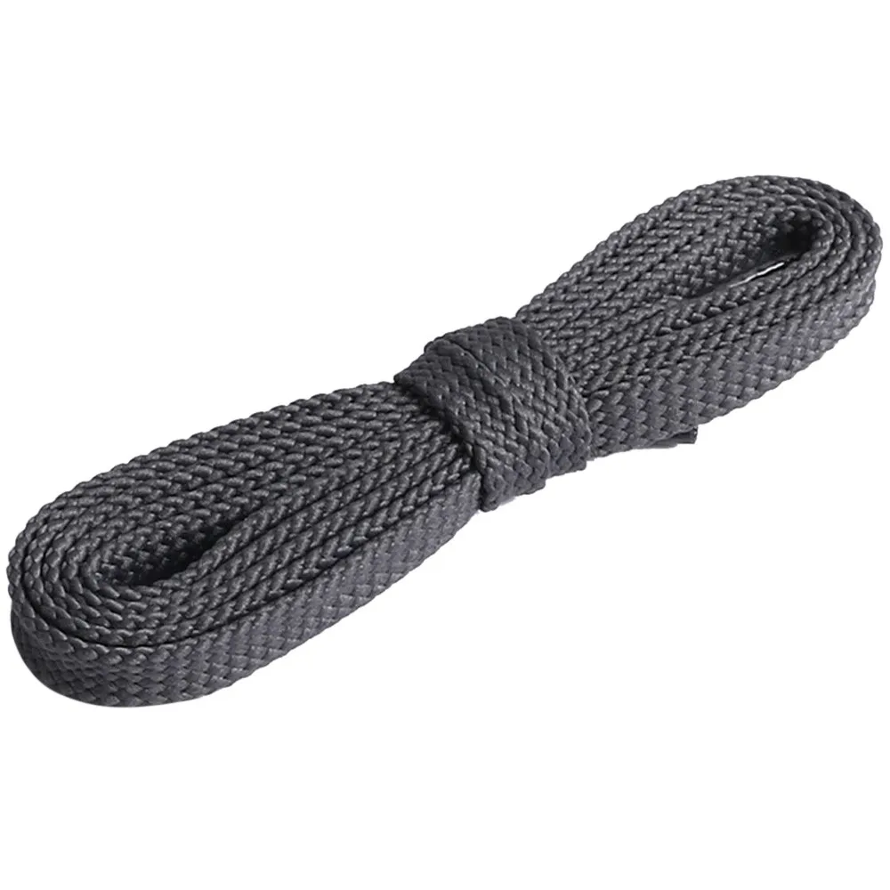 Dark Gray 1 пара 13 цветов шнурки Твердые уличные спортивные кроссовки круглые обувные шнурки для шнуровки детские шнурки для взрослых шнурки - Цвет: Dark Gray