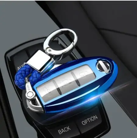 Цвет: желтый ТПУ чехол для ключа автомобиля fob для Nissan Qashqai J10 J11 X-Trail t31 t32 kicks Tiida Pathfinder муранское Примечание Juke аксессуары - Название цвета: Цвет: желтый