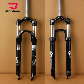 

BOLANY 26'' 27.5'' 29'' Forks MTB Suspension bicycle Air forks 100mm Travel Preload Adjust QR 1-1/8" Threadless cycling parts