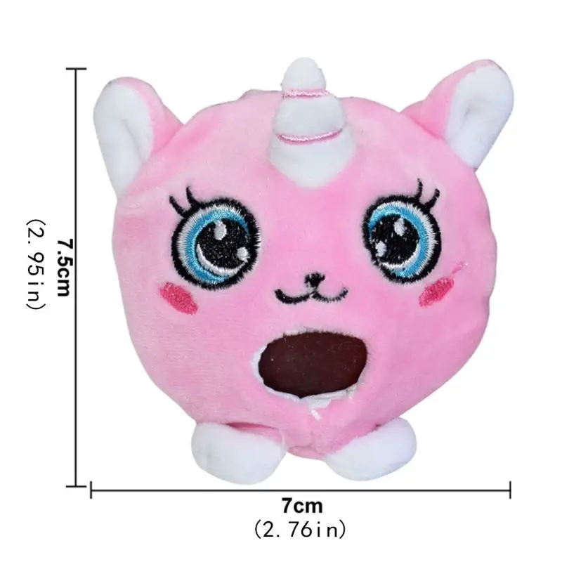 Cute Animal Pet Spit Bubble Plush Ball Anti-stress Decompression Building Block Toy for Kids Children Birthday Gift Y4UD