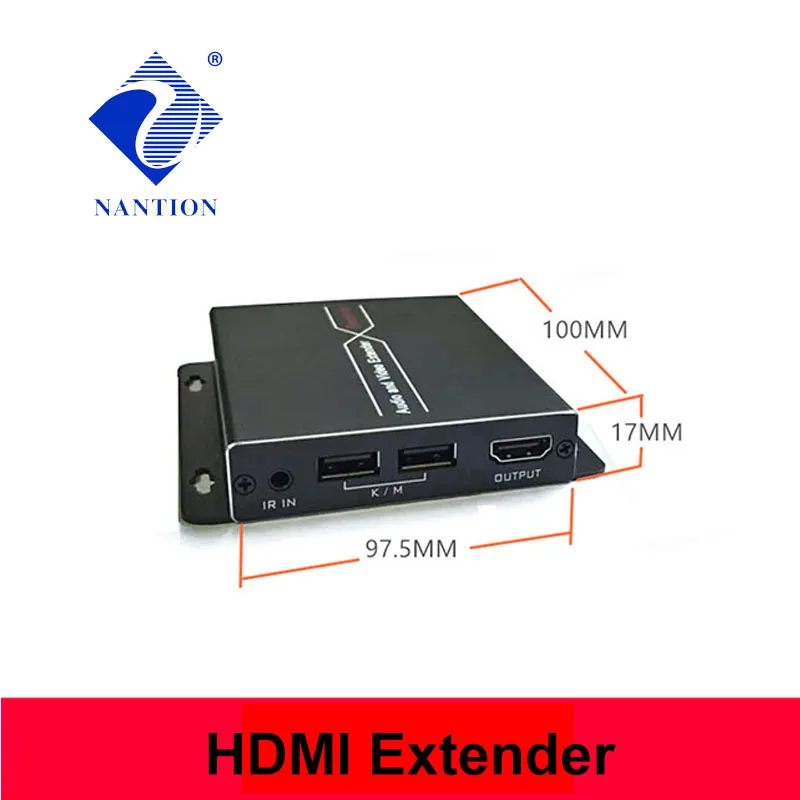 100m HDBaseT HDMI 호환 연장기 RJ45 CAT6 케이블 4K KVM RS232 POE 연장기 IR HDMI 1.4V 풀 HD 3D,4K 리피터