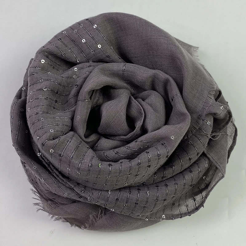 Fashion Gradient Lurex Glitter Hijab Scarf Maxi Wraps Scarves Autumn