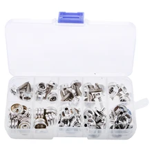 Заклепки медные украшения Длина 15 мм винт комплект диваны шлемы Нержавеющая сталь 75 шт. гнездо для крышки для палаток практичный