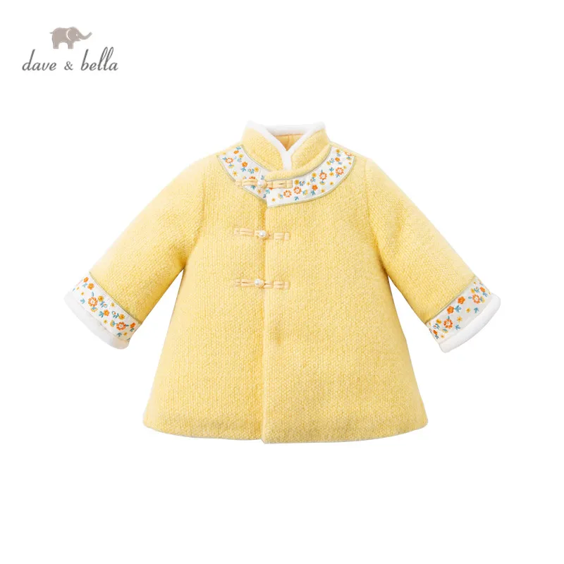 

DBM15526 dave bella winter baby girl's Chinese style embroidery dress children fashion party dress kids infant lolita clothes