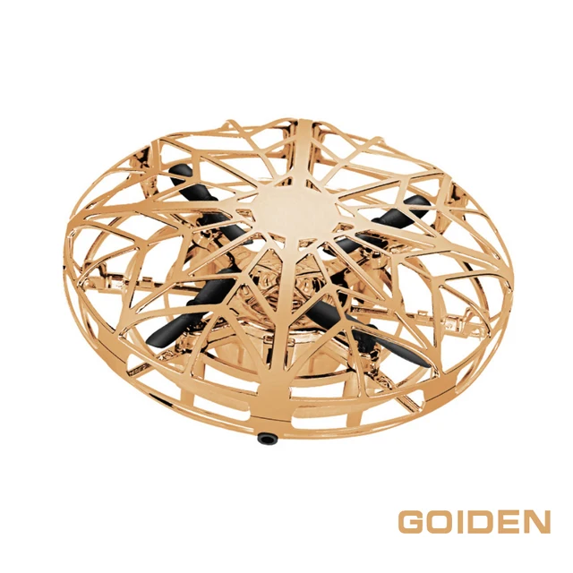 2020 New Mini Drone UFO Hand Operated RC  Quadrocopter Dron Infrared Induction Aircraft Flying Ball Toys For Kids helicopters golden