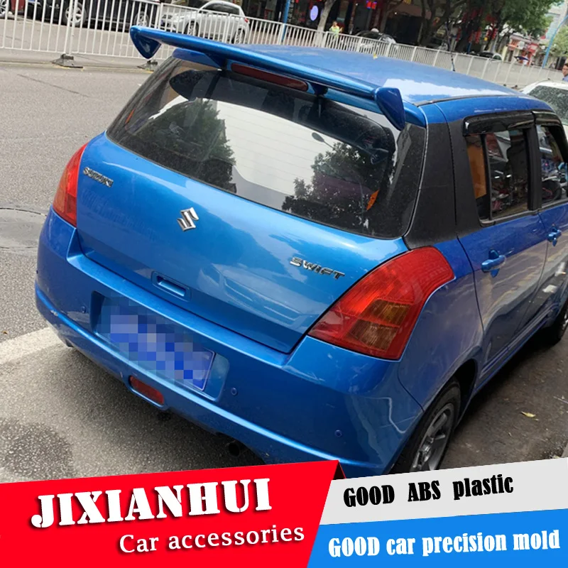 Спойлер для Swift 2008 2014 спойлер Suzuki QQWXK из АБС пластика заднее крыло автомобиля