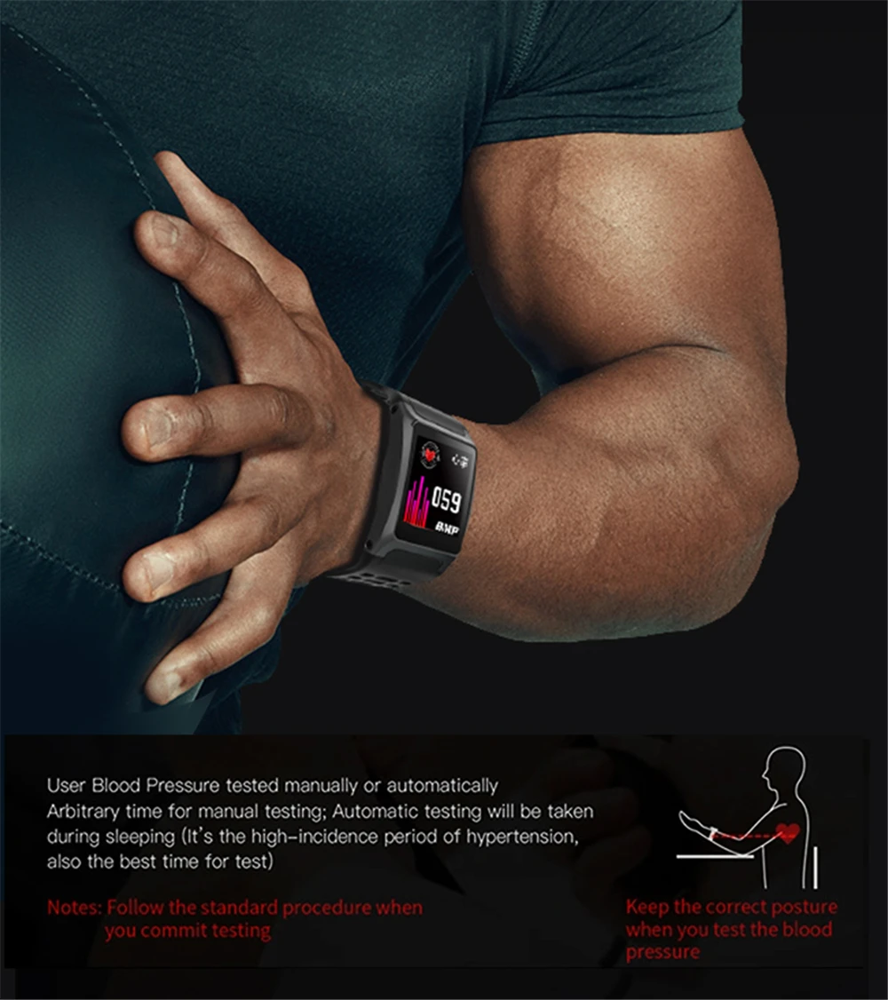 Смарт-часы SENBONO Sport 1, мужские водонепроницаемые часы, фитнес-трекер, пульсометр, умные часы для IOS Android PK P70