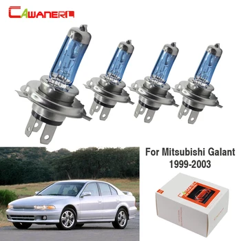 

Cawaner For Mitsubishi Galant Sedan 1999-2003 4 Pieces 100W H4 Car Halogen Lamp Hi/Lo Warm White 4300K Auto Light Headlight