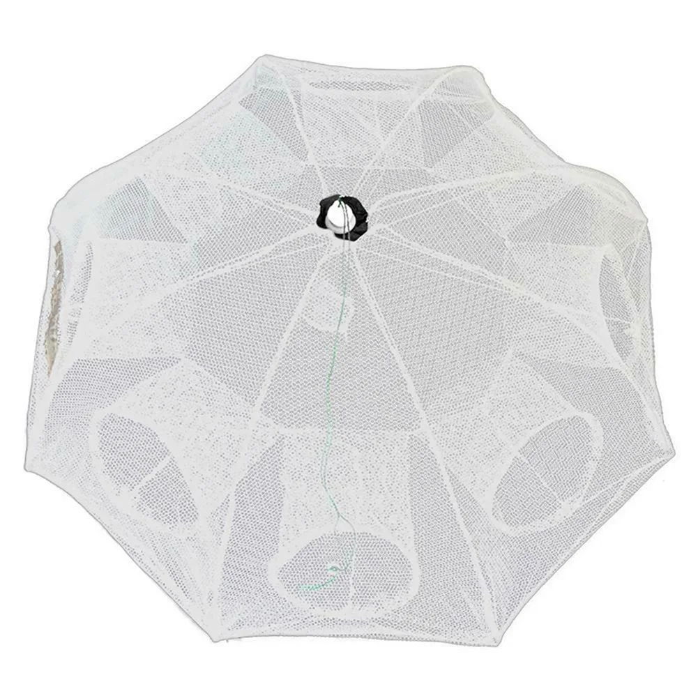 New Folding Portable Automatic Fishing Net Shrimp Bait Cast Mesh Trap Cage Net XD88 - Цвет: 8 holes