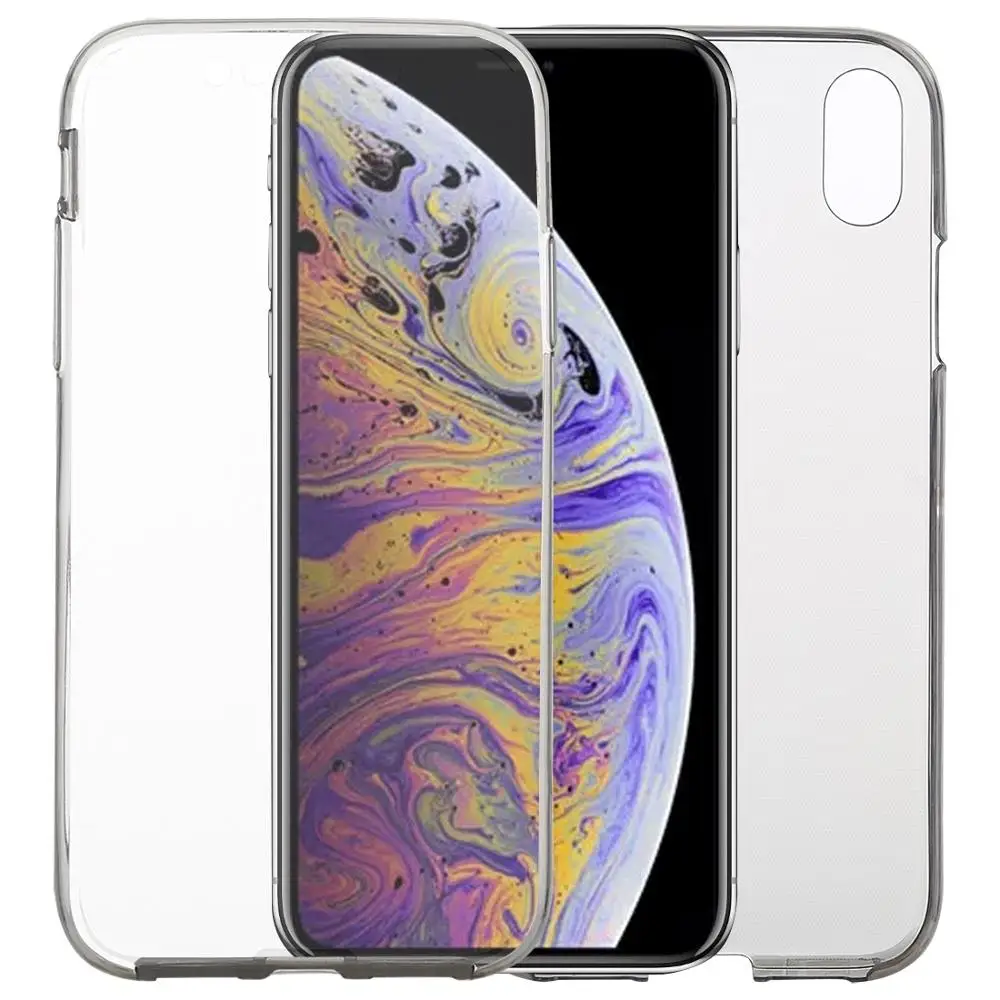 Чехол Haweel для телефона iPhone X/XS ультратонкий двухсторонний чехол с полным