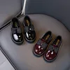 Fashion Bow Kids Shoes Princess For Little Girls Dress Patent Leather 2021 Children School Shoes 3 4 5 6 7 8 9 10 11 12 Years 5