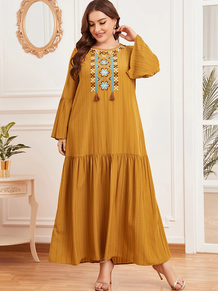 Женское платье Abaya Дубай пакистанское Турция ислам арабское мусульманское