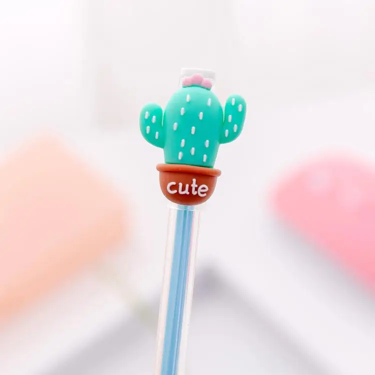 C 0.5mm Cute Creative Vegetables Gel Pen Signature Pen Escolar Papelaria School Office Stationery Supply Promotional Gift - Color: C