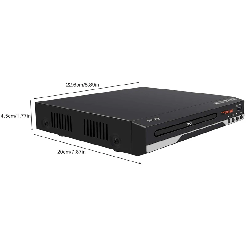  Portable DVD Player for TV Home Support USB Port Compact Multi Region DVD/SVCD/CD Player with Remot