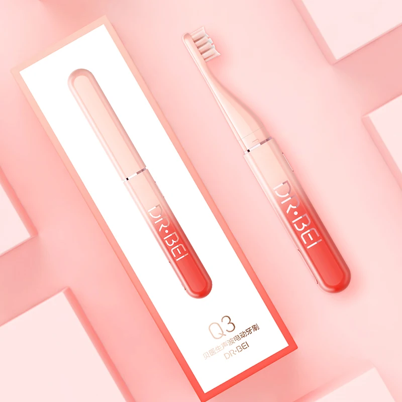 Pink 1 pc Новейшая Mijia Doctor B sonic электрическая зубная щетка Q3 USB перезаряжаемая IPX7 Водонепроницаемая 45 г Сверхлегкая ультразвуковая зубная щетка для взрослых - Цвет: Pink 1 pc