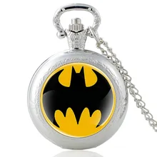 Classic Fashion Batmen Symbol Glass Cabochon Quartz Pocket Watch Vintage Men Women Pendant Necklace Chain Clock Classic Fashion Batmen Symbol Glass Cabochon Quartz Pocket Watch Vintage Men Women Pendant Necklace Chain Clock
