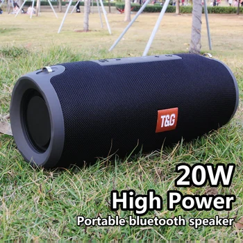 

outdoor Wireless portable Bluetooth Speaker column sound box 20W 3D stereo bass subwoofer fm radio boombox aux usb pc sound bar