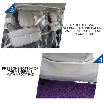 

Car Taxi Isolation Film Plastic Anti-Fog Full Surround Protective Cover Net Cab Front and Rear Row