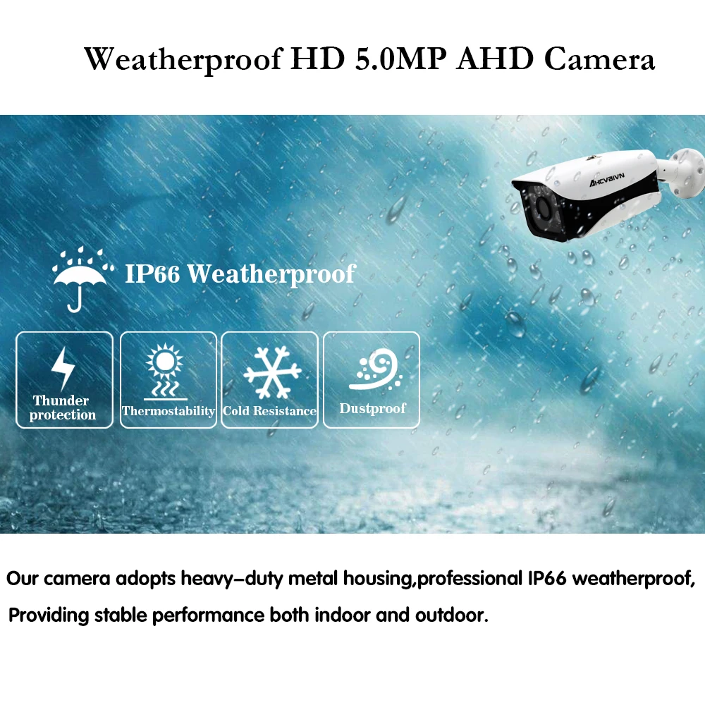 H.265+ AHD DVR 8CH 5MP комплект системы видеонаблюдения 8 шт. 5MP HD 2592*1944P пуля камера Weatherprof номер/открытый IR-CUT ночного видения XMEYE