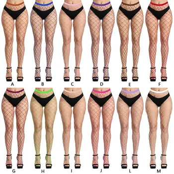 

Fashion Women Sexy Slim Fishnet Pantyhose Female Club Party Net Holes Black Tights Fish Net Thigh High Stockings Mesh Pantyhose