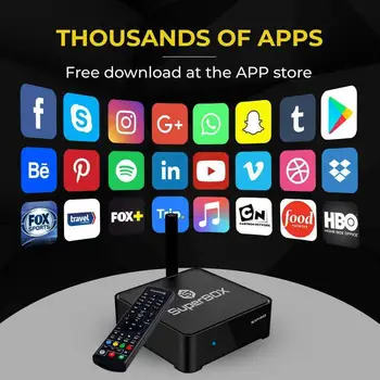 

SUPER BOX S1 PRO UNIVERSAL USA Canada English IPTV Channels Subscription Free lifetime live TV HD 1000+ movies news media player