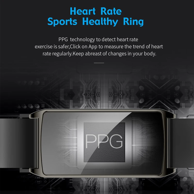 GT58 водонепроницаемый смарт-браслет PPG+ ECG+ HRV монитор сердечного ритма проверка здоровья браслет уведомления о звонках анти-потеря напоминание браслет