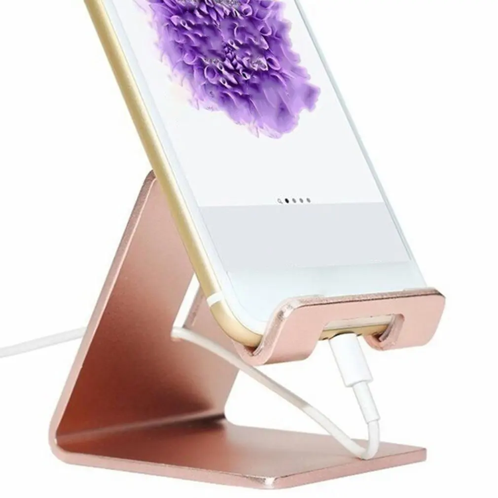 Universal Aluminium Alloy Smart Phone Stand Desk Holder Charge Stand Cradle Mount For iPhone Metal Tablets Stand For ipad Tablet