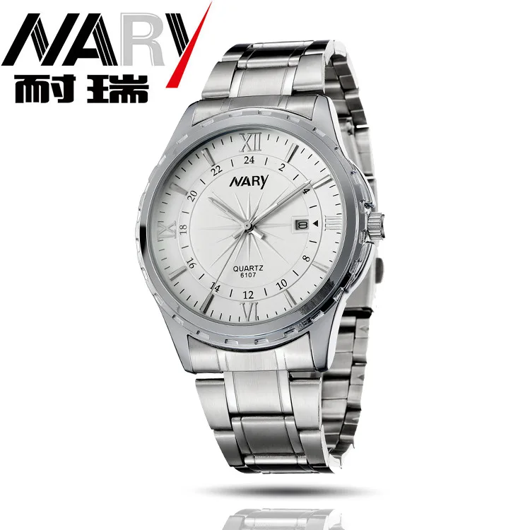 

Nary/NARY Fashion Casual MEN'S Watch Business Calendar Night Light Waterproof Quartz Watch 6107